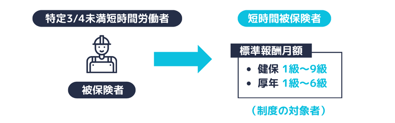 保険料調整制度における短時間被保険者の概念図