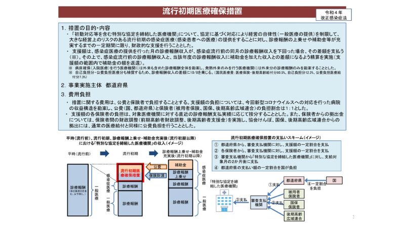 流行初期医療確保措置の概要